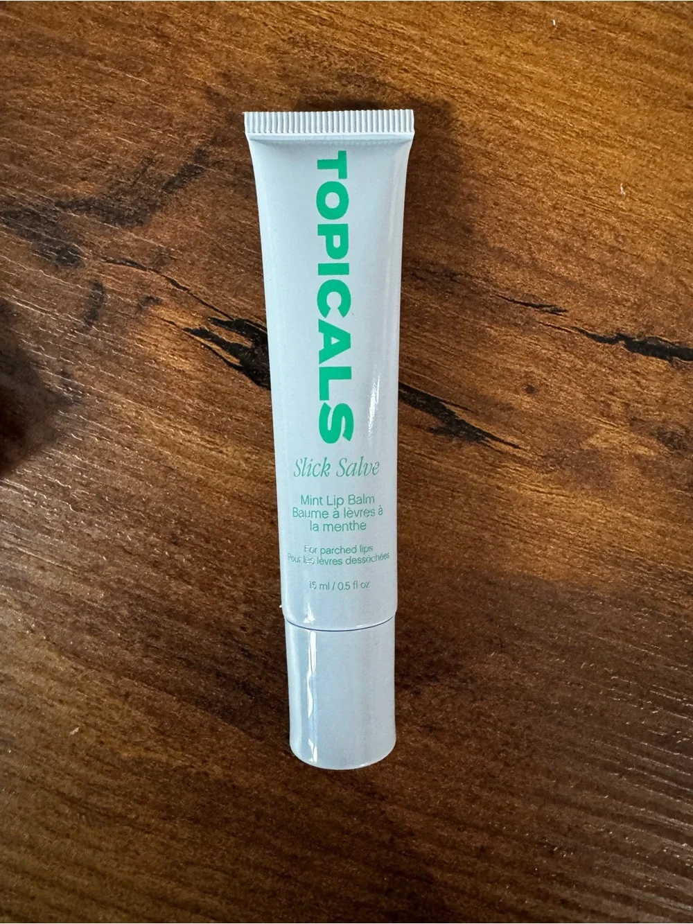 Topicals Slick Salve Mint Lip Balm — Hydrating Mint Care (White & Green)